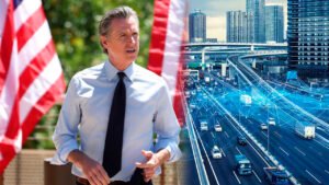 <p>Gavin Newsom, gobernador de California, propuso usar la tecnología GenAI para mejorar la movilidad y anticipar las congestiones que puedan producirse en ciudades como Los Ángeles.</p>
