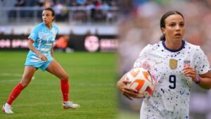 <p>La estrella de Chicago Stars y la selección de fútbol de Estados Unidos está casada con el beisbolista estrella Dansby Swanson.</p>
